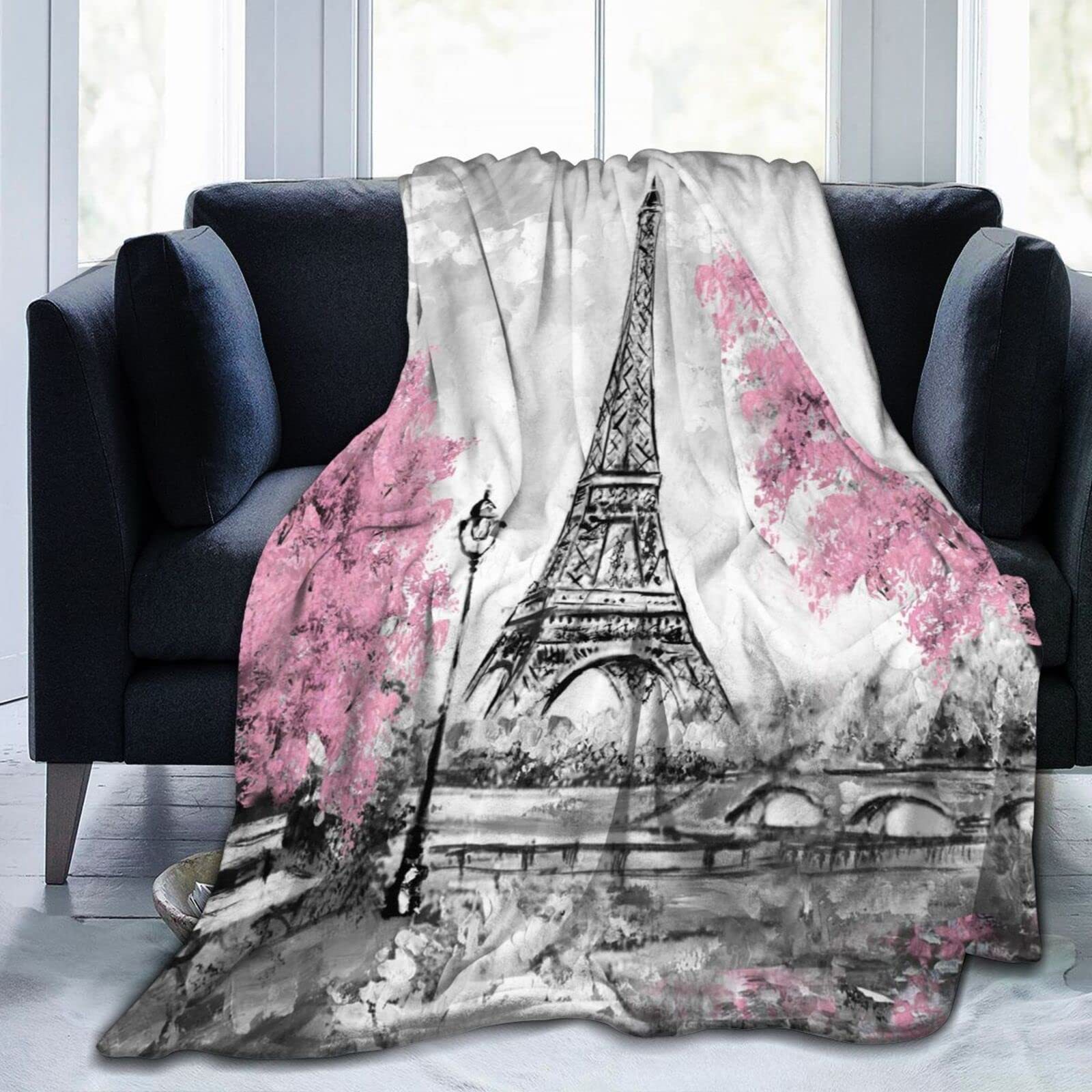 Home Textiles Paris - Eiffel Tower in Paris Printed Blanket