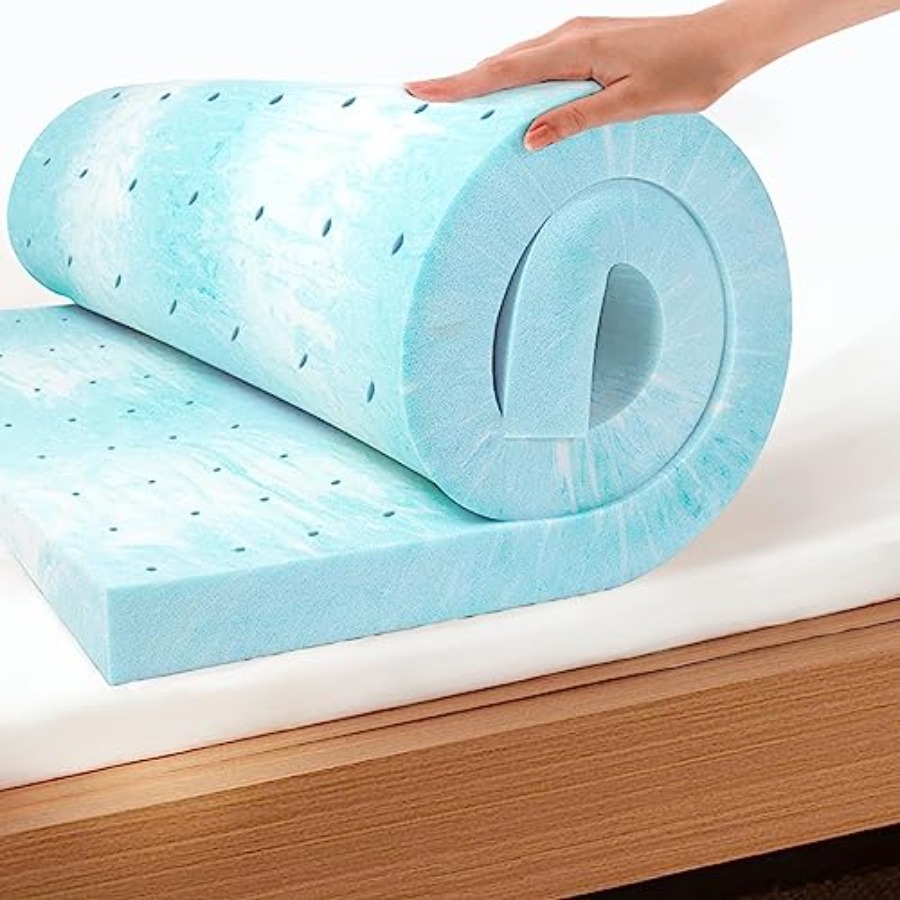 Memory Foam Topper - Bed topper for pressure relief, memory