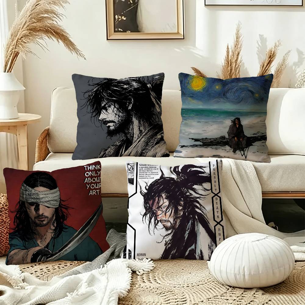 Japanese Home Textiles - Japanese Samurai Miyamoto Musashi Lucky Dragon