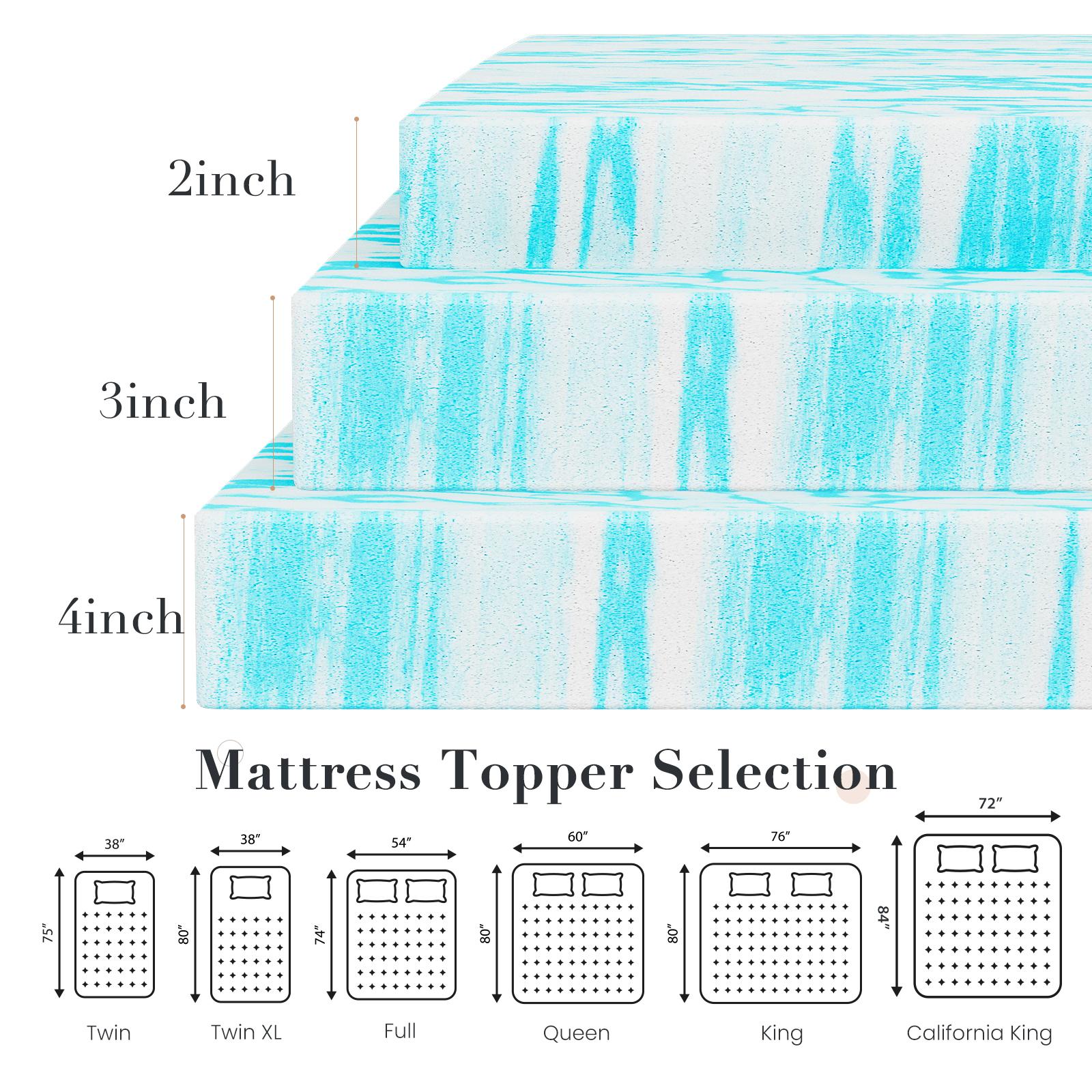 Cooling Gel Swirl Infused Memo - Memory Foam Topper review and price