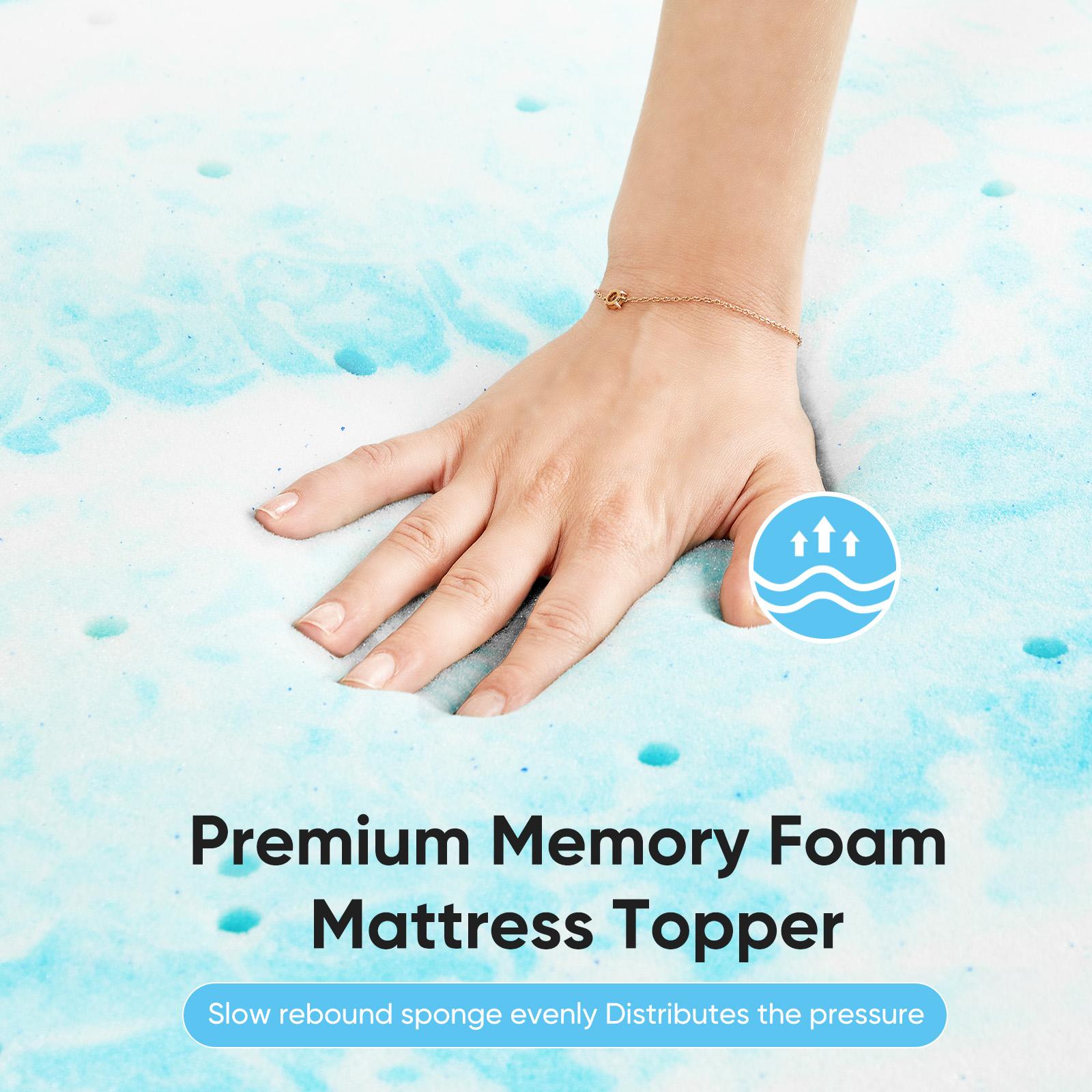 Cooling Gel Swirl Infused Memo - Memory Foam Topper review and price