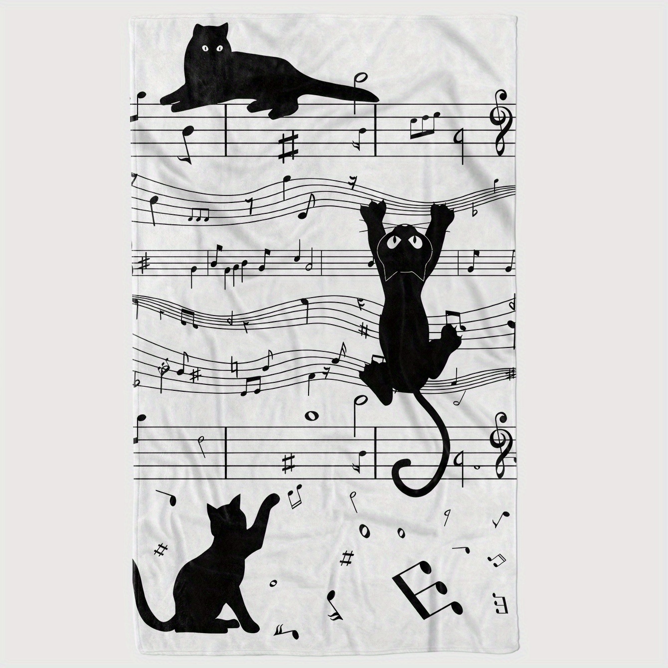 Black and white cat silhouette - Home Textiles Notes review and price