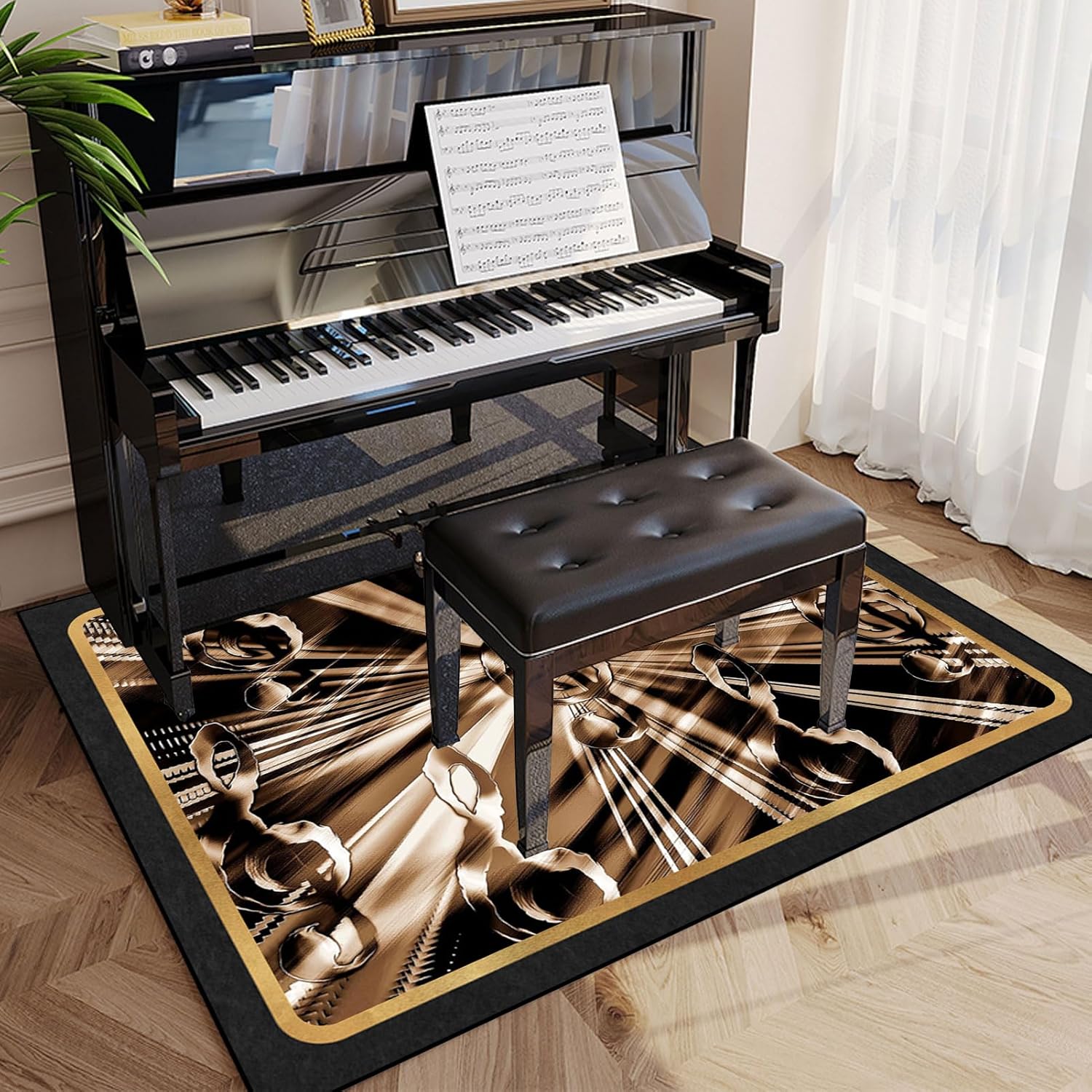 Music Note G Clef Pattern Carp - Home Textiles Notes review and price