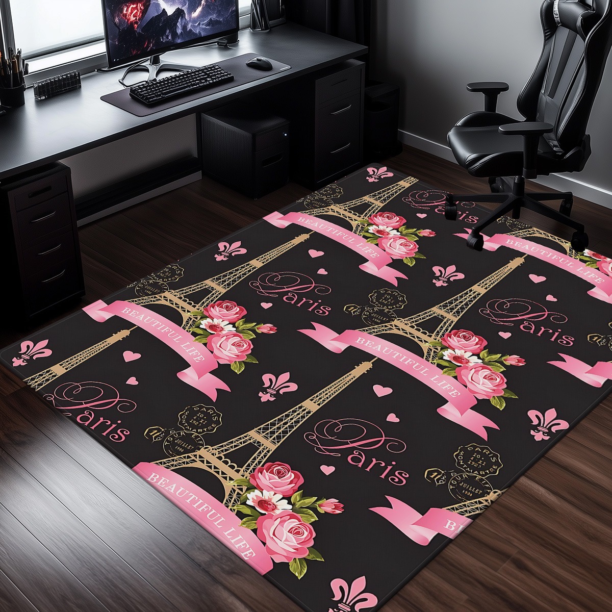 Paris Eiffel Tower Rose Pink C - Home Textiles Paris review and price
