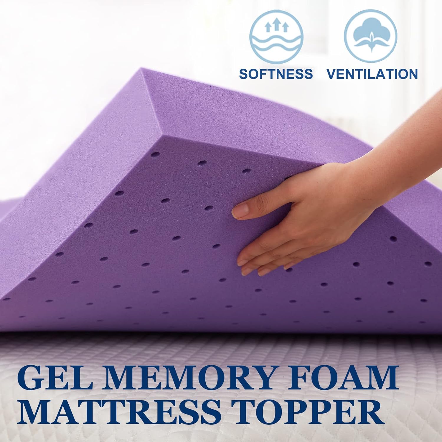 Gel Memory Foam Mattress Toppe - Memory Foam Topper review and price