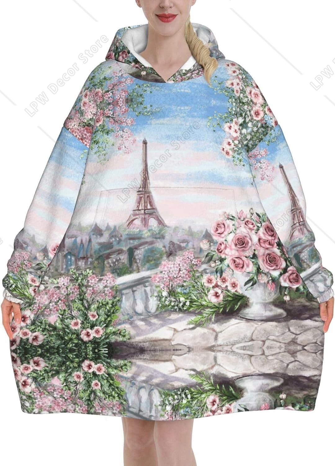 Tower Paris Print Blanket Hood - Home Textiles Paris review and price