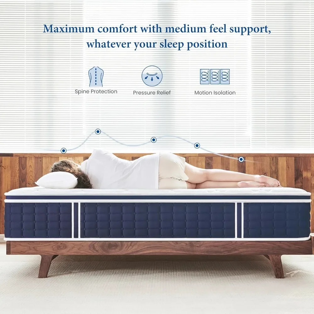 Bed Mattresses Hybrid Construc - Memory Foam Topper review and price