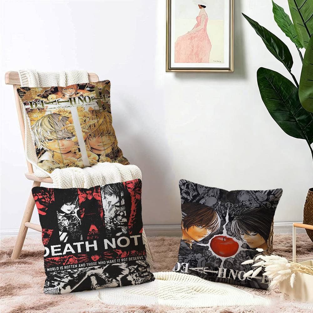 Anime D-Death note Cushion Cov - Home Textiles Notes review and price
