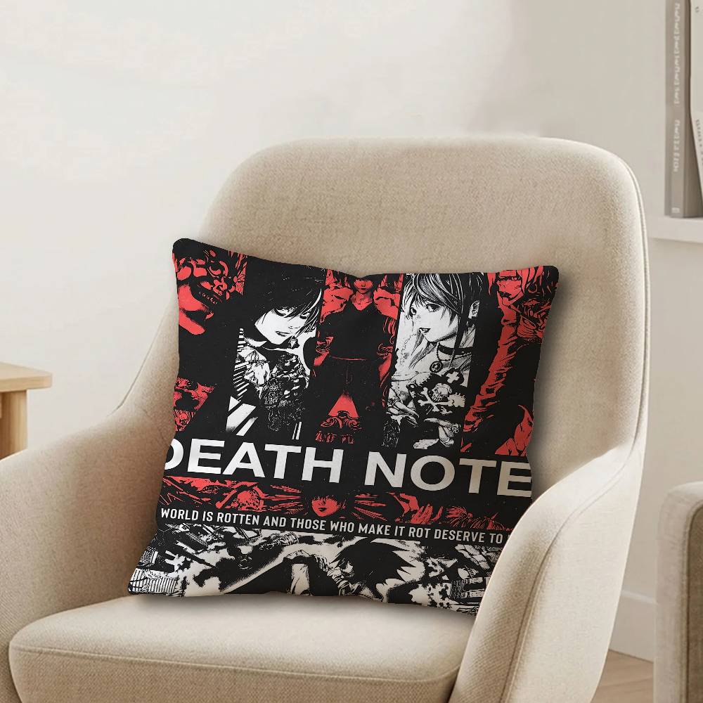 Anime D-Death note Cushion Cov - Home Textiles Notes review and price