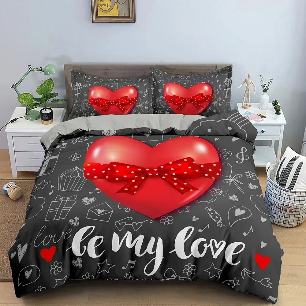 3D Love Heart Duvet Cover Pari - Home Textiles Paris review and price