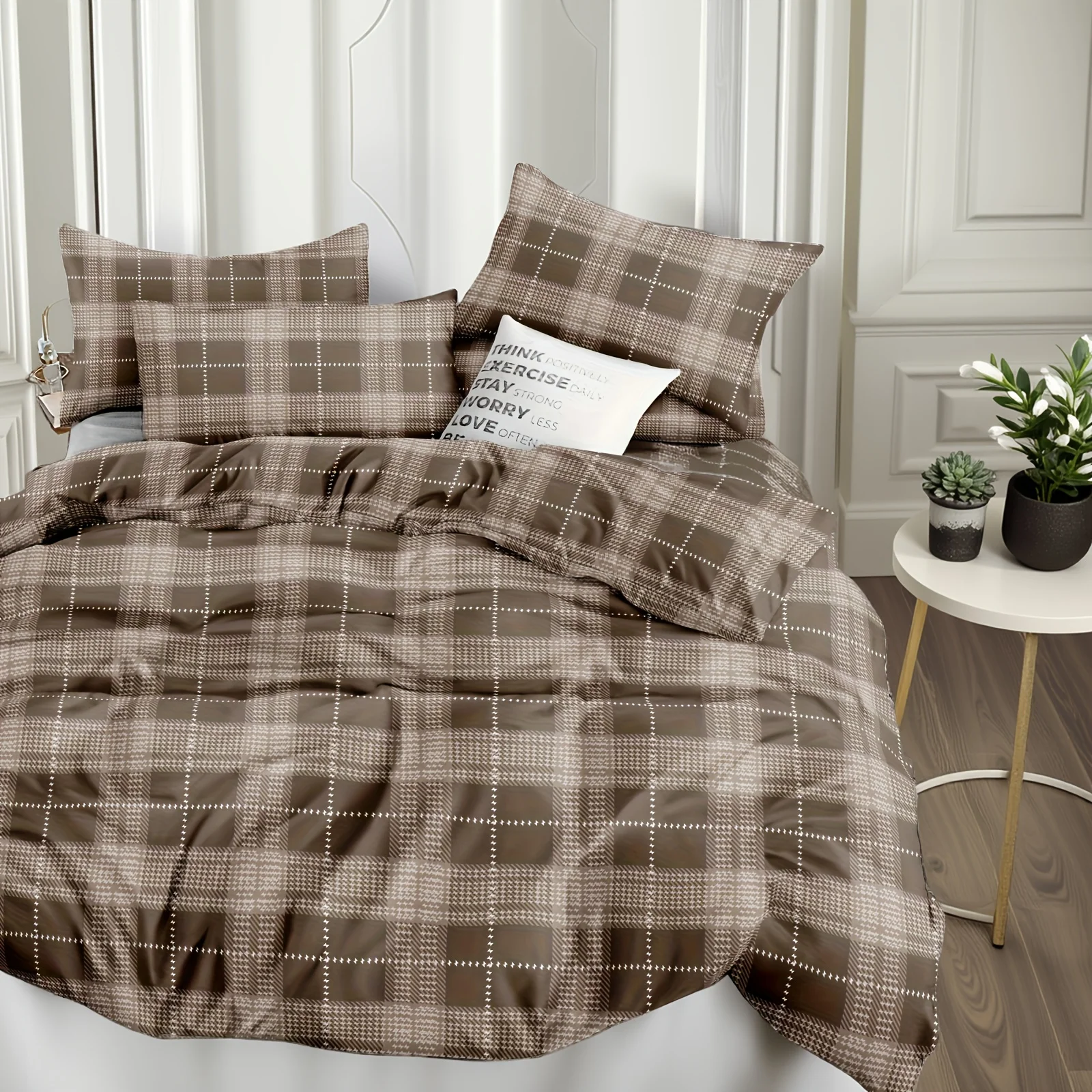 Gray and White Striped Printed - Duvet Insert White review and price